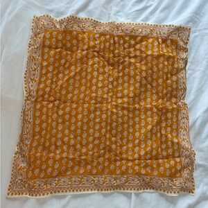 Madewell Mustard and White Bandana
